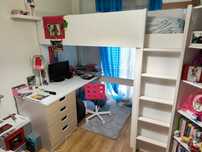 Quarto de criança, estúdio.