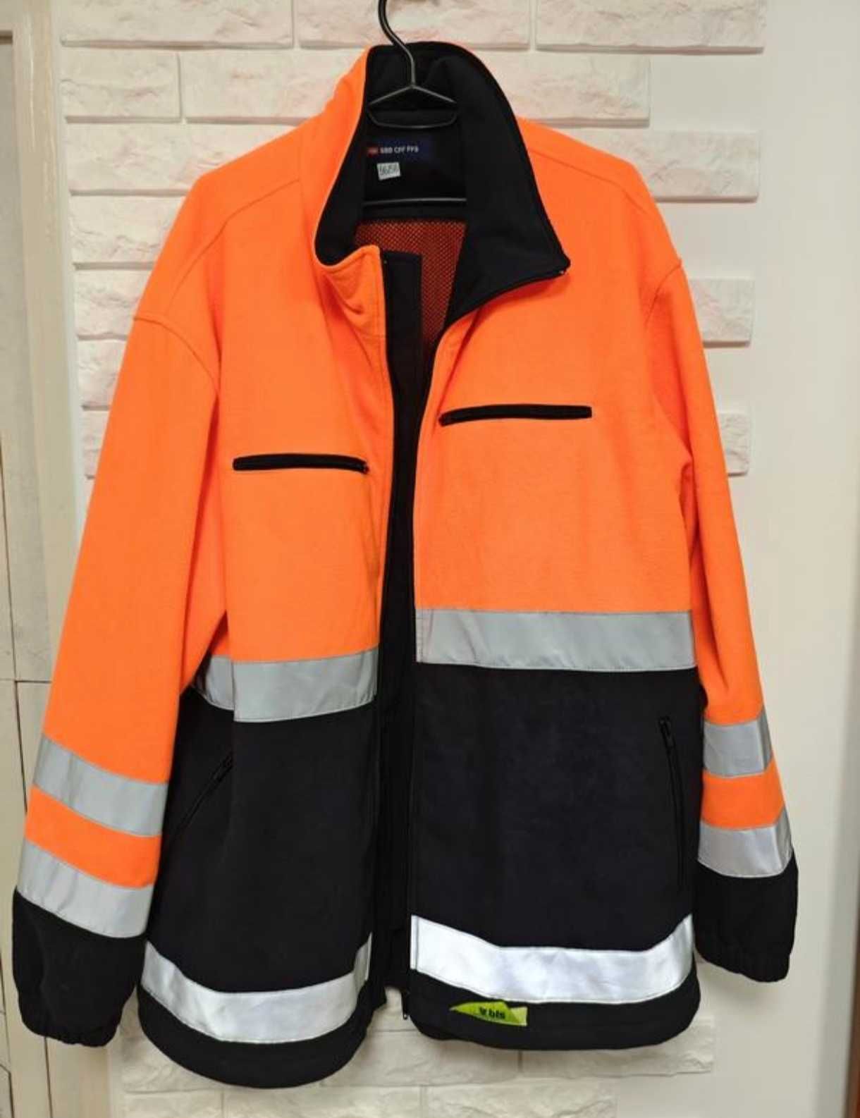 Німецька 4xl - 5xl сигнальна чоловіча флісова водія роба куртка фліска