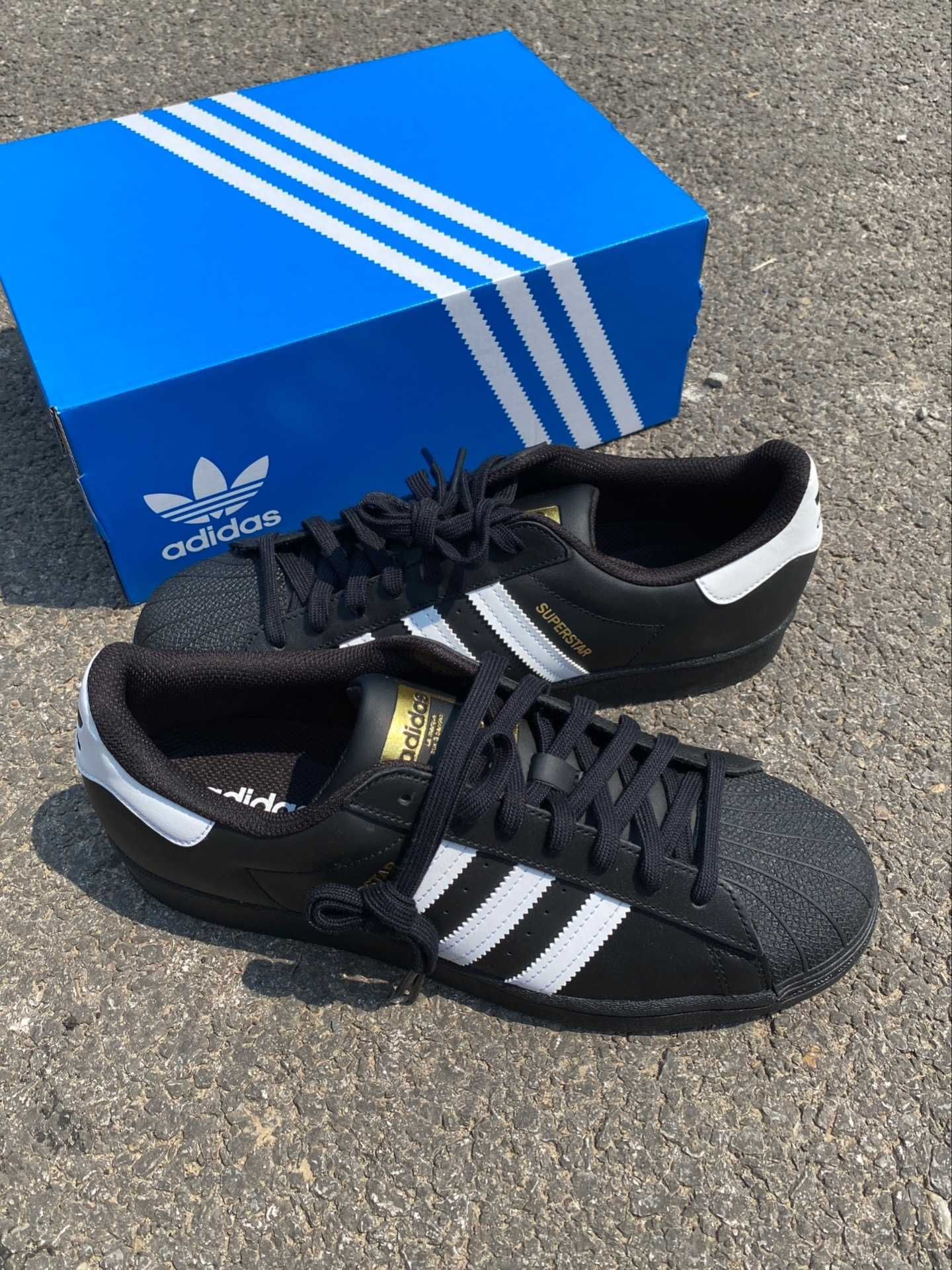 *NoweAdidasSuperstarCoreBlack*Moda.41