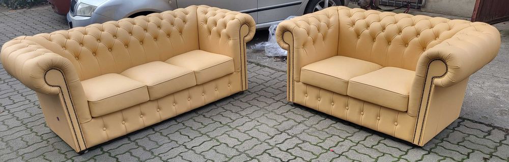 Chesterfield Classic włoska skóra naturalna