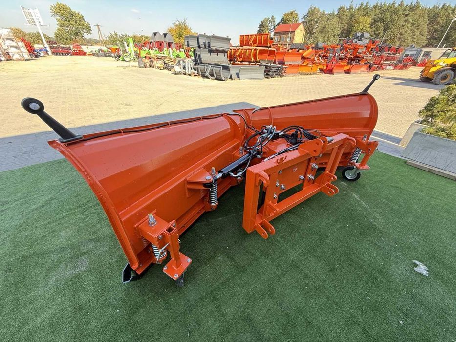 Pług komunalny SKŁADANY do śniegu Metal-Technik spych śnieżny strzałka