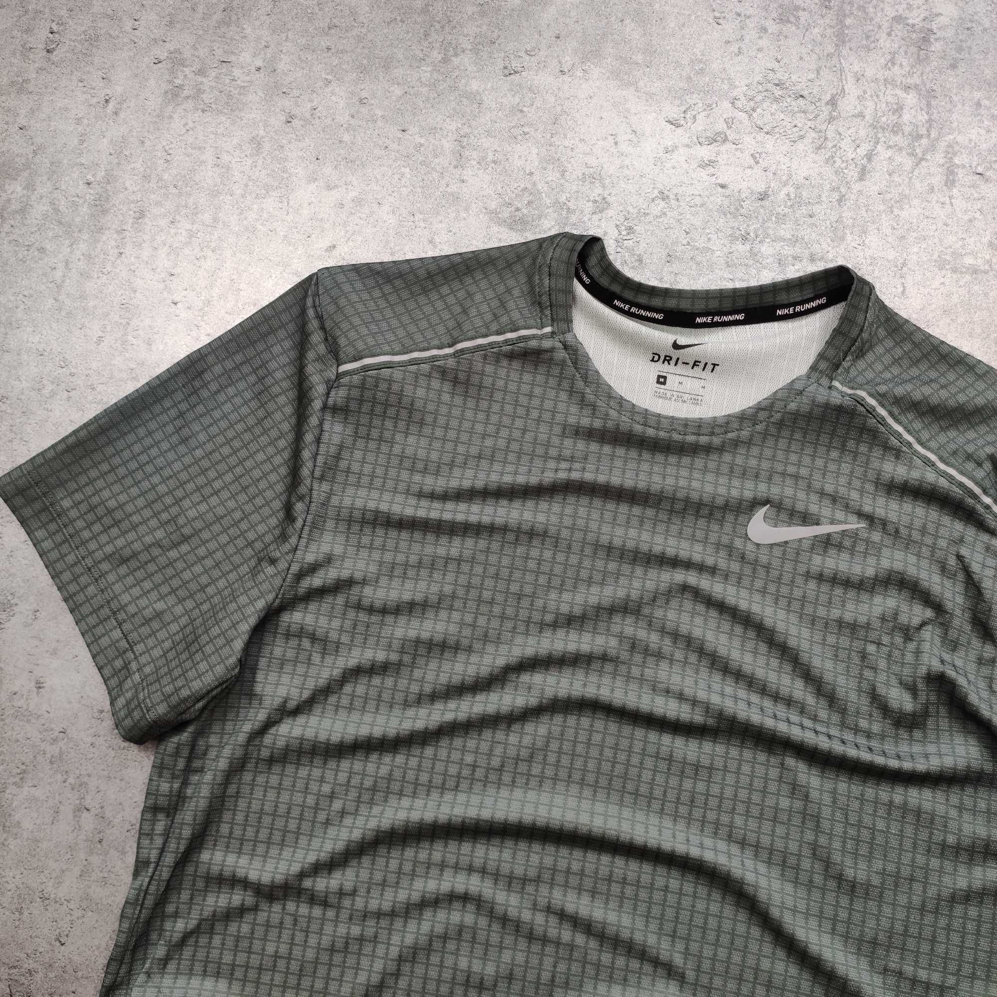 MĘSKA Koszulka Sportowa PREMIUM Szara Dri-Fit Nike Siłownia GYM Active