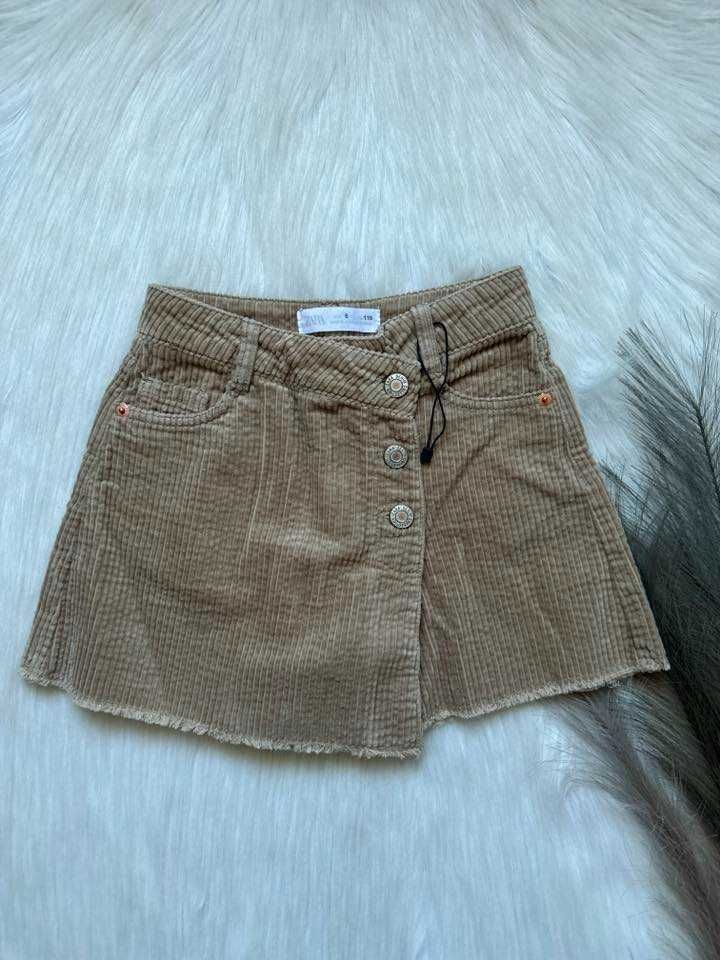 Nowa spodenko-spódnica 116 Zara beżowa