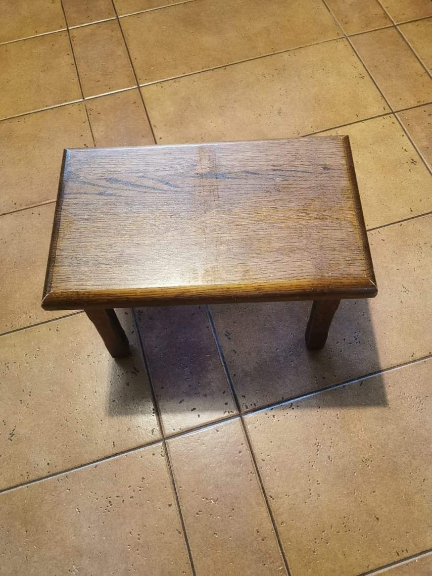 Taboret dębowy holenderski