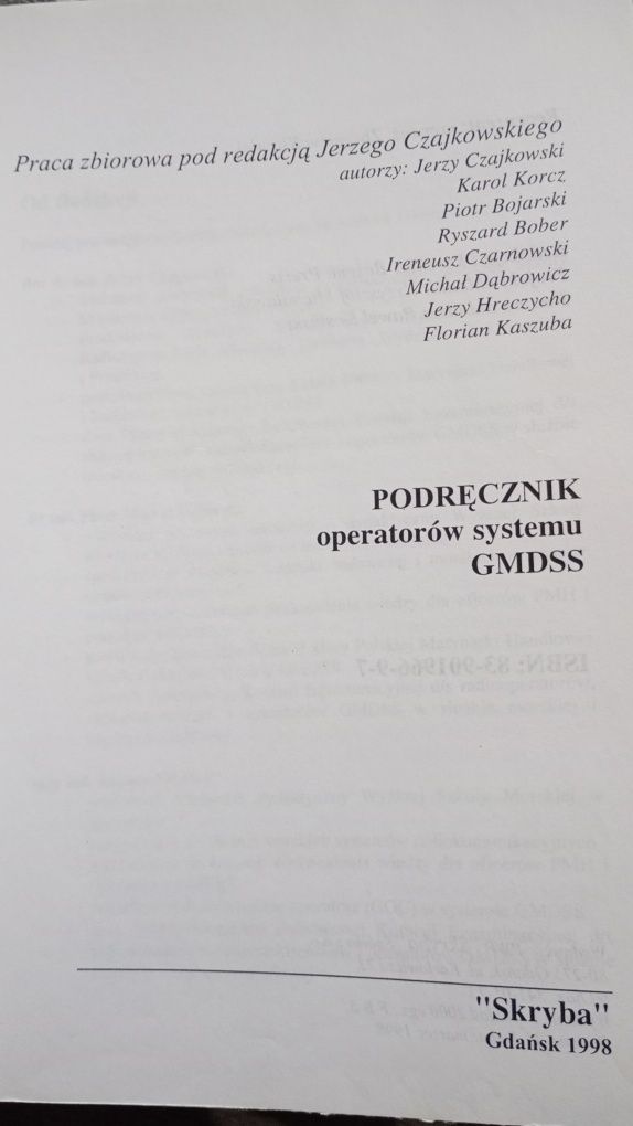 Podręcznik operatorów systemu GMDSS