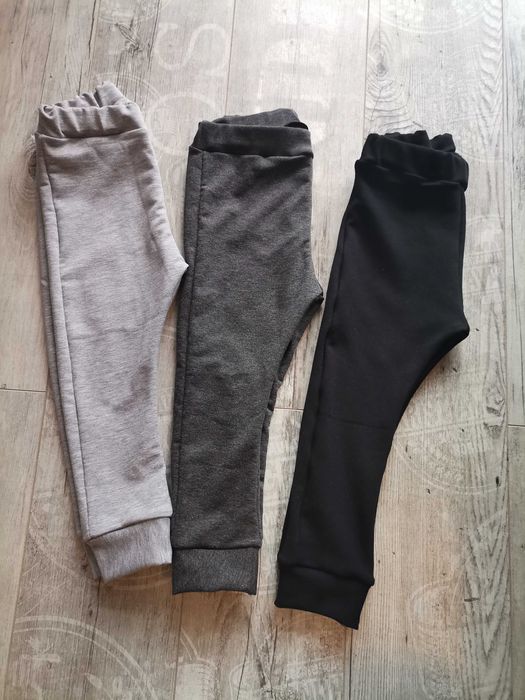 Zestaw 3 x spodnie dresowe joggery r 98