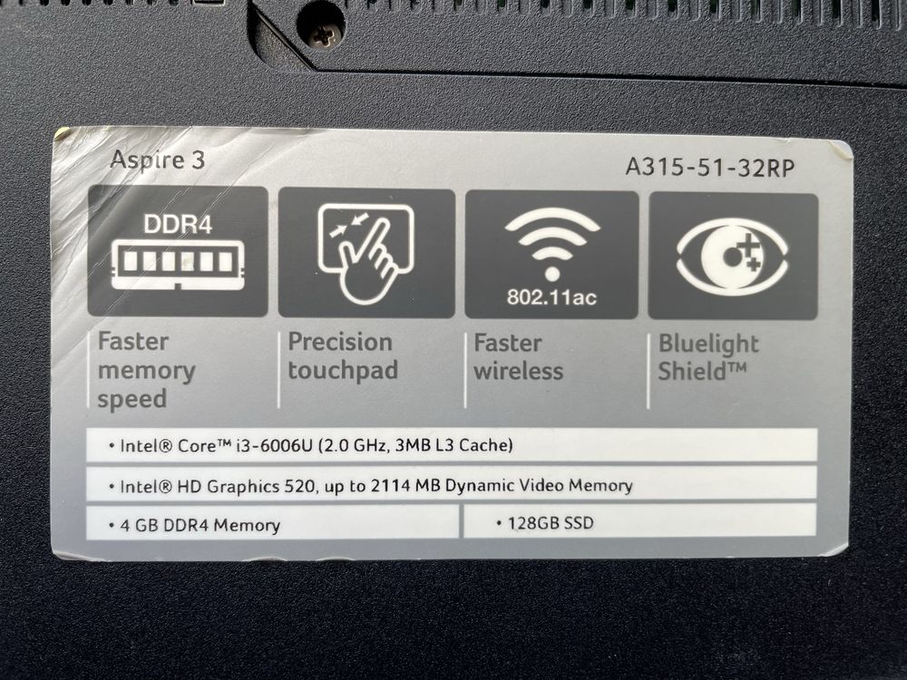 ACER Aspier 3 A315