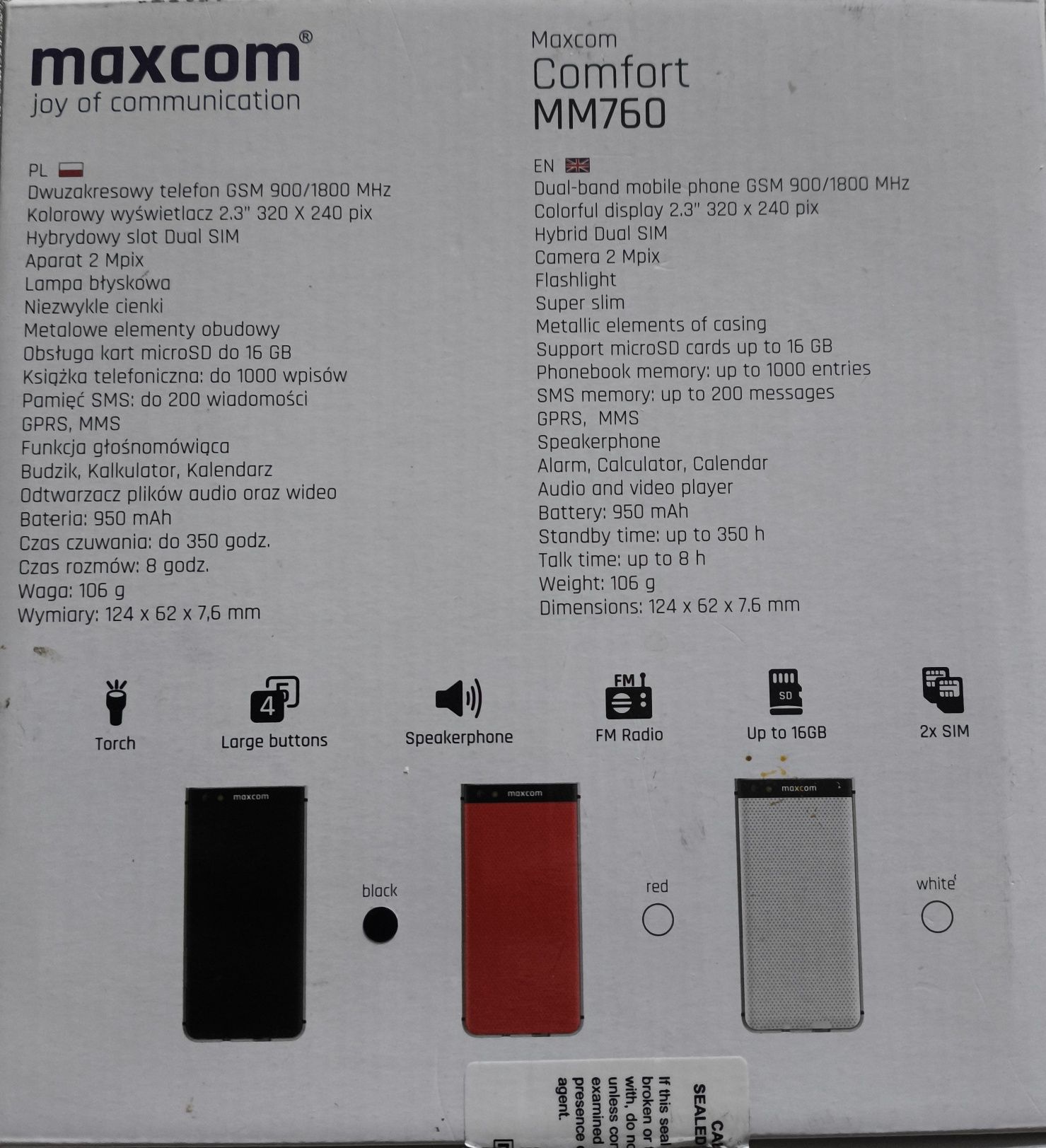 Telefon Maxcom używany