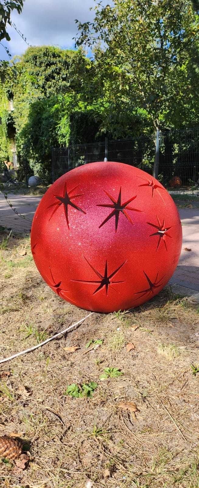 Świetlna kula betonowa LED - gwiazdki z brokatem - średnica 50 cm