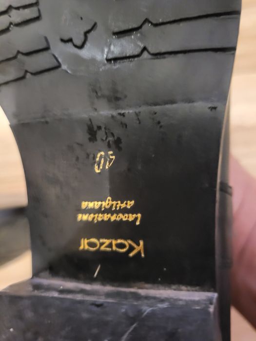 Kozaki Kazar skóra naturalna