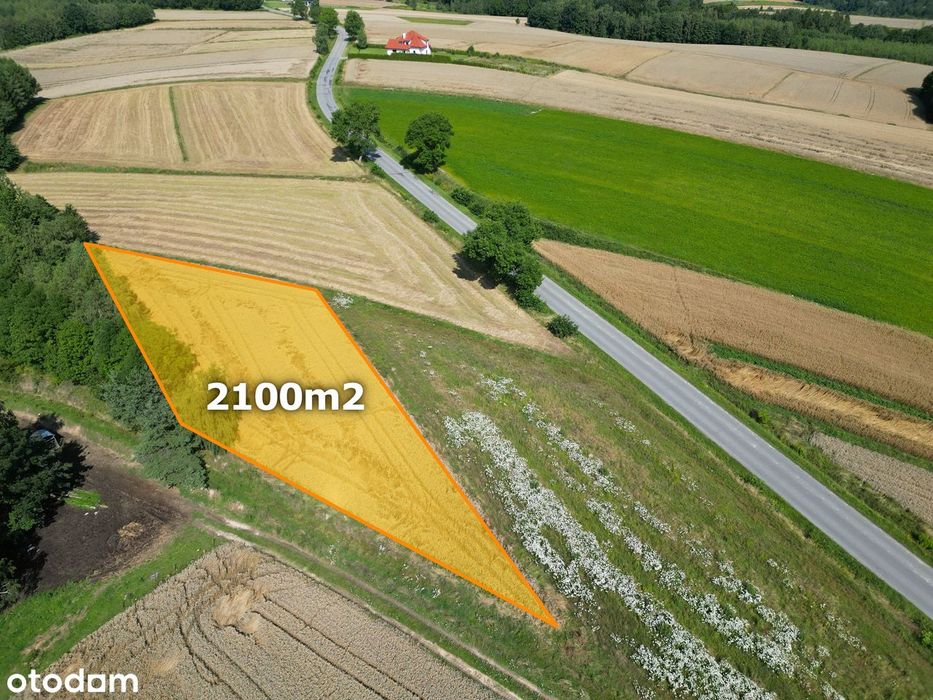 Widokowa działka w Gnojnicy | 2100m2