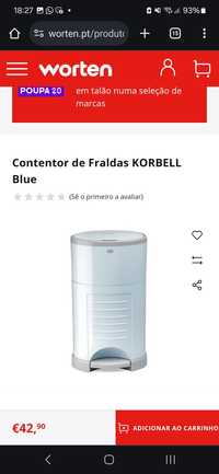 Contentor de Fraldas Korbel