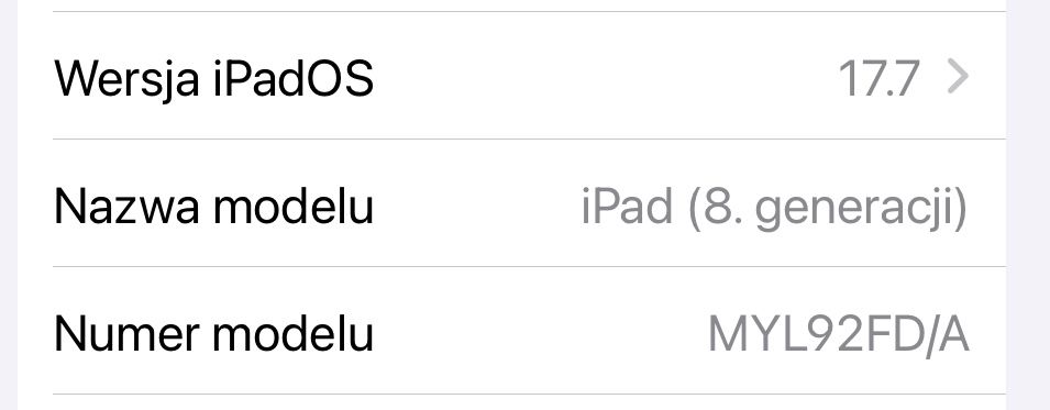 iPad 8 generacji z oryginalnym opakowaniem