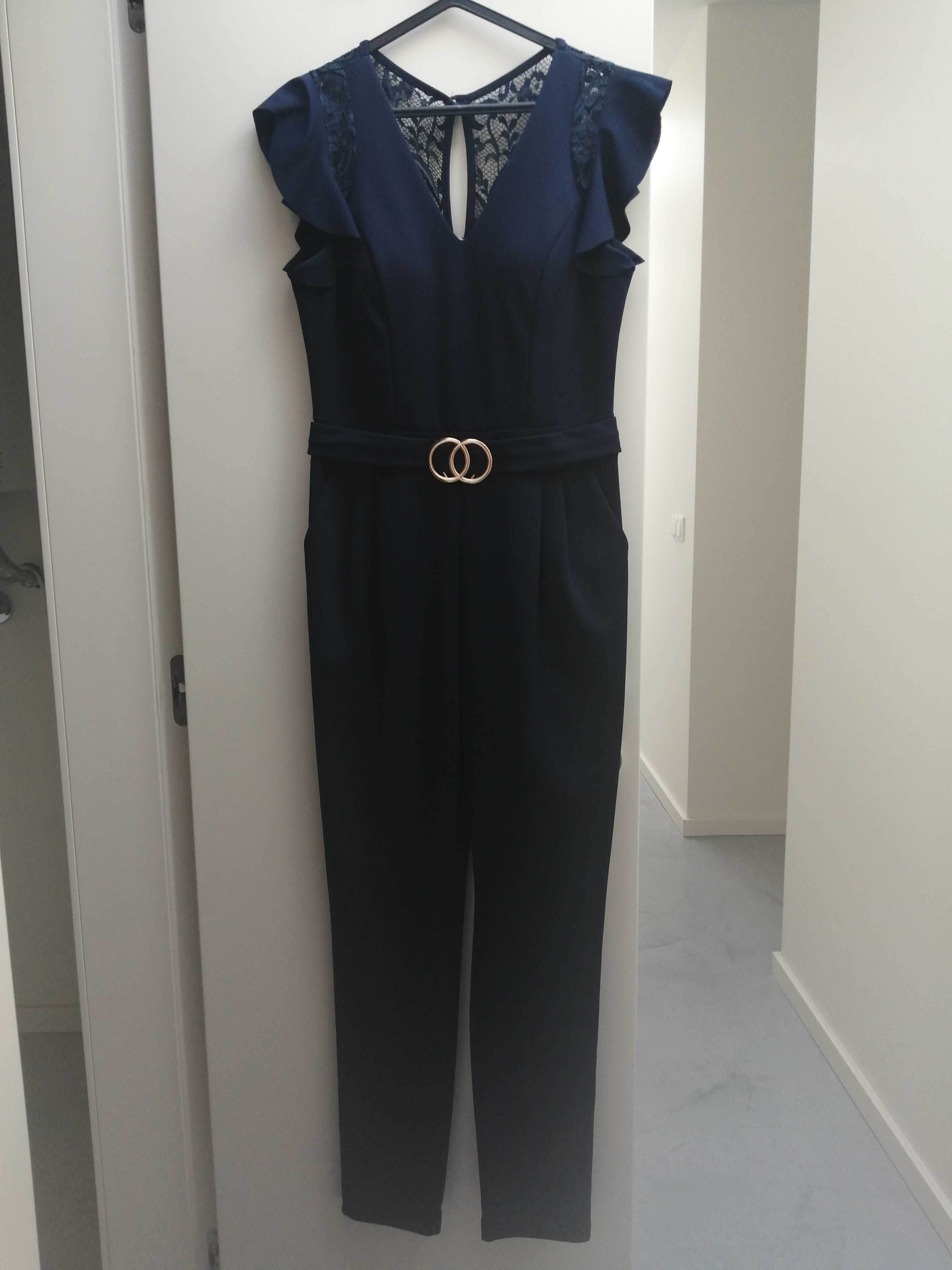 Macacão Casual/Cerimónia Azul escuro