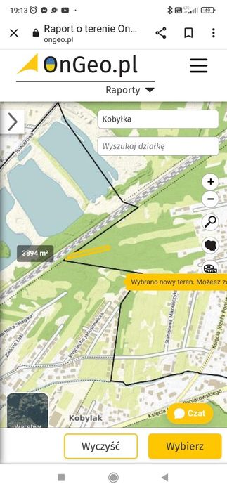 Działka Kobyłka przy torach