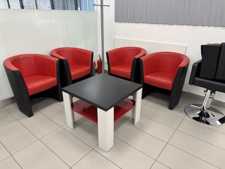 Meble poczekalnia do salonu fryzjerskiego
