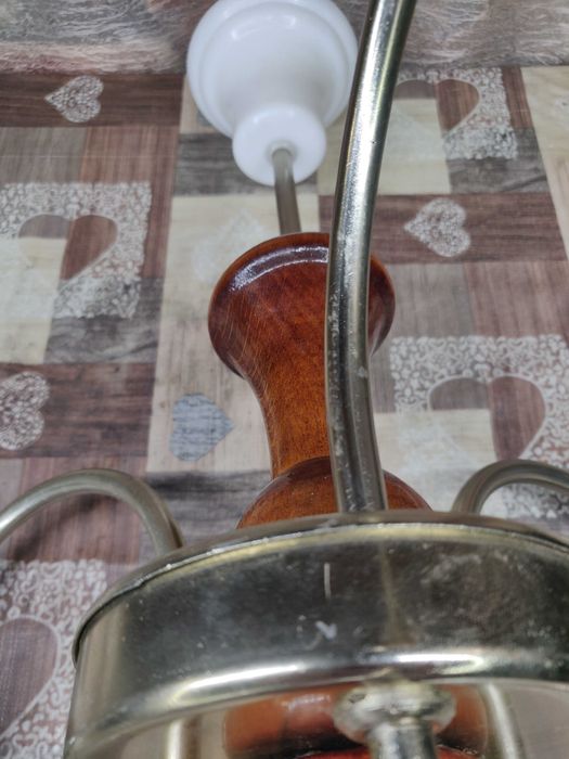 Люстра 3 плафона хрусталь ссср.