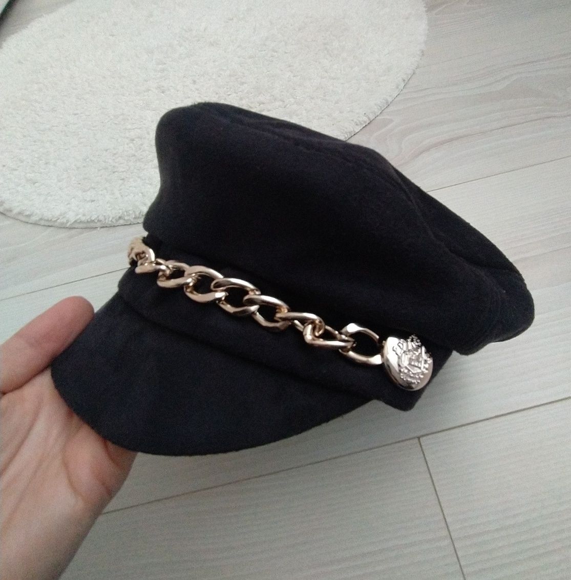 Шапки,  ugg, женская кепка, зимние, осенние, кожа, натуральный мех