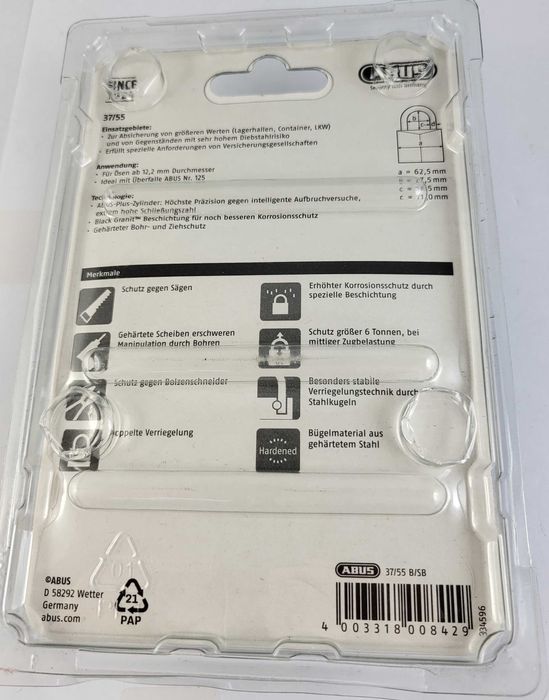 Kłódka Abus GRANIT 37/55