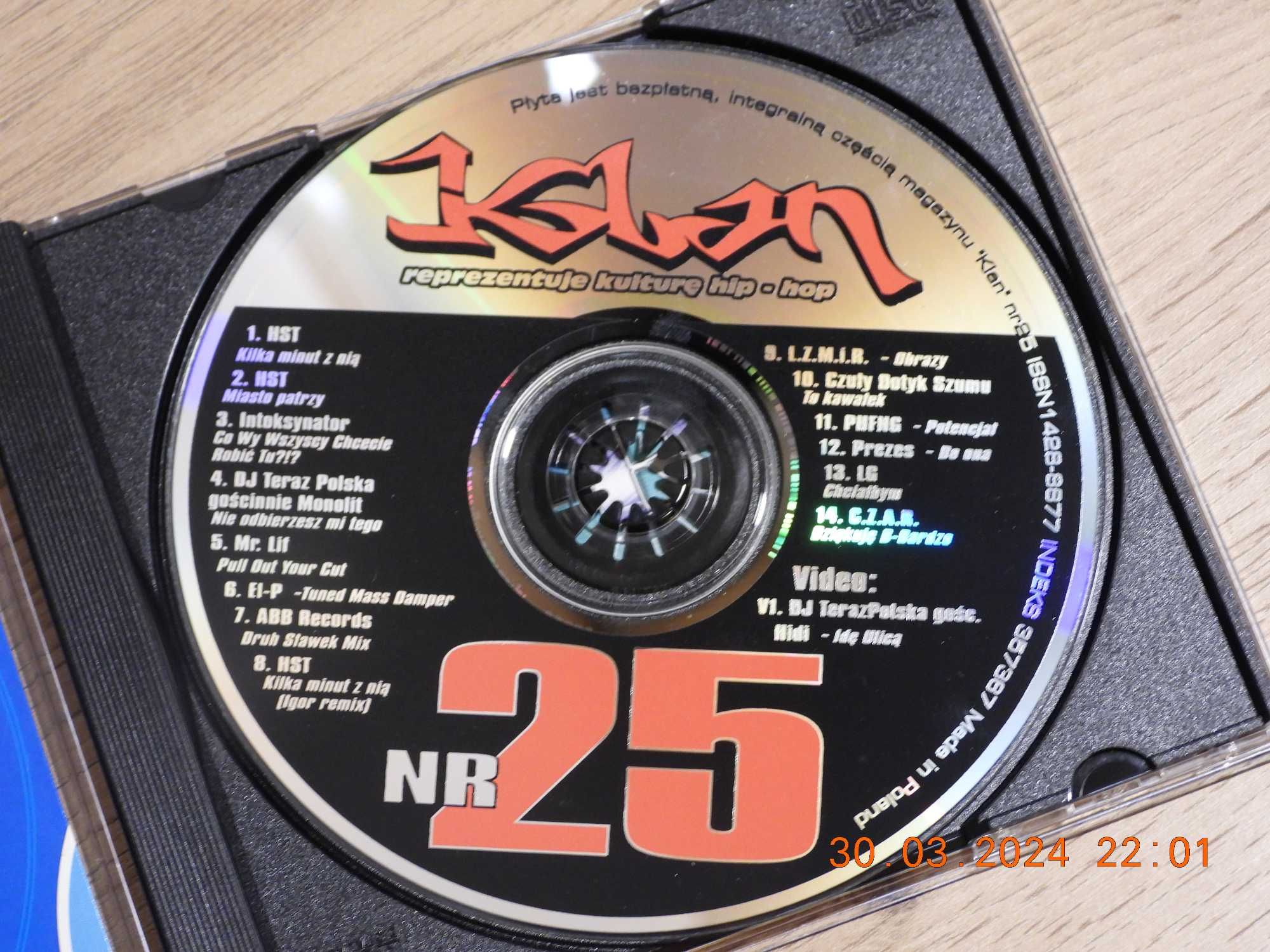 Płyta CD z magazynu Klan nr 25