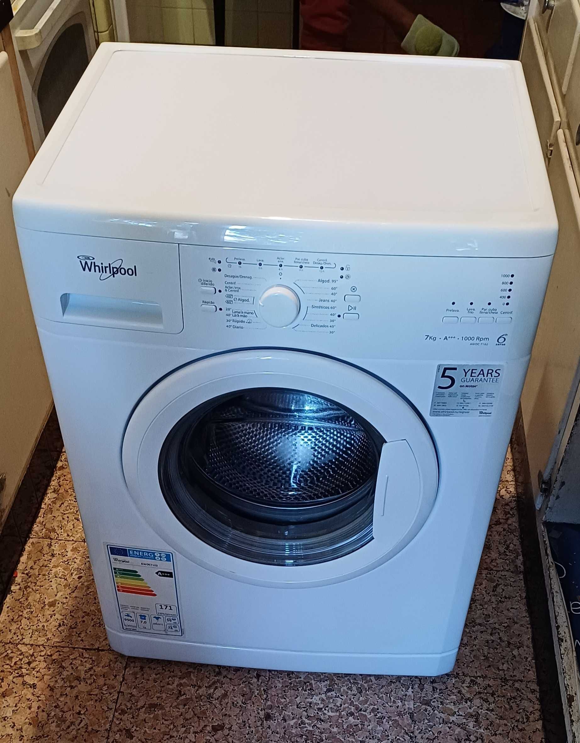 Whirlpool maquina lavar 7 kg