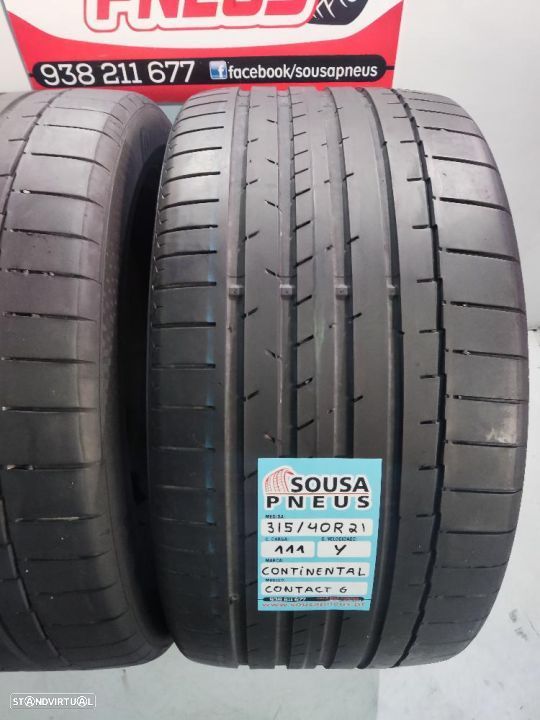 2 pneus semi novos 315-40r21 continental - oferta dos portes