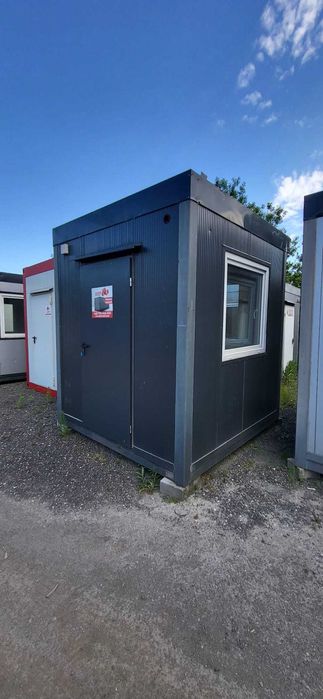 Używane kontenery stróżówki 2,4x2,4m na sprzedaż