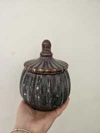 Pojemnik ceramiczny ozdobny z dekielkiem puzderko