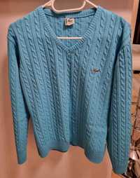 Sweter Lacoste, niebieski, L