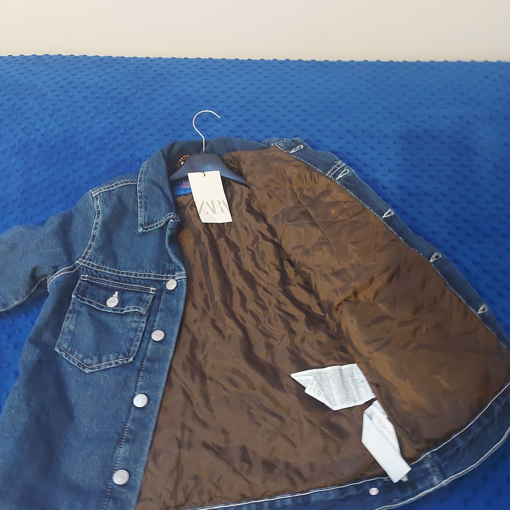 Zara nowa kurtka jeansowa 134