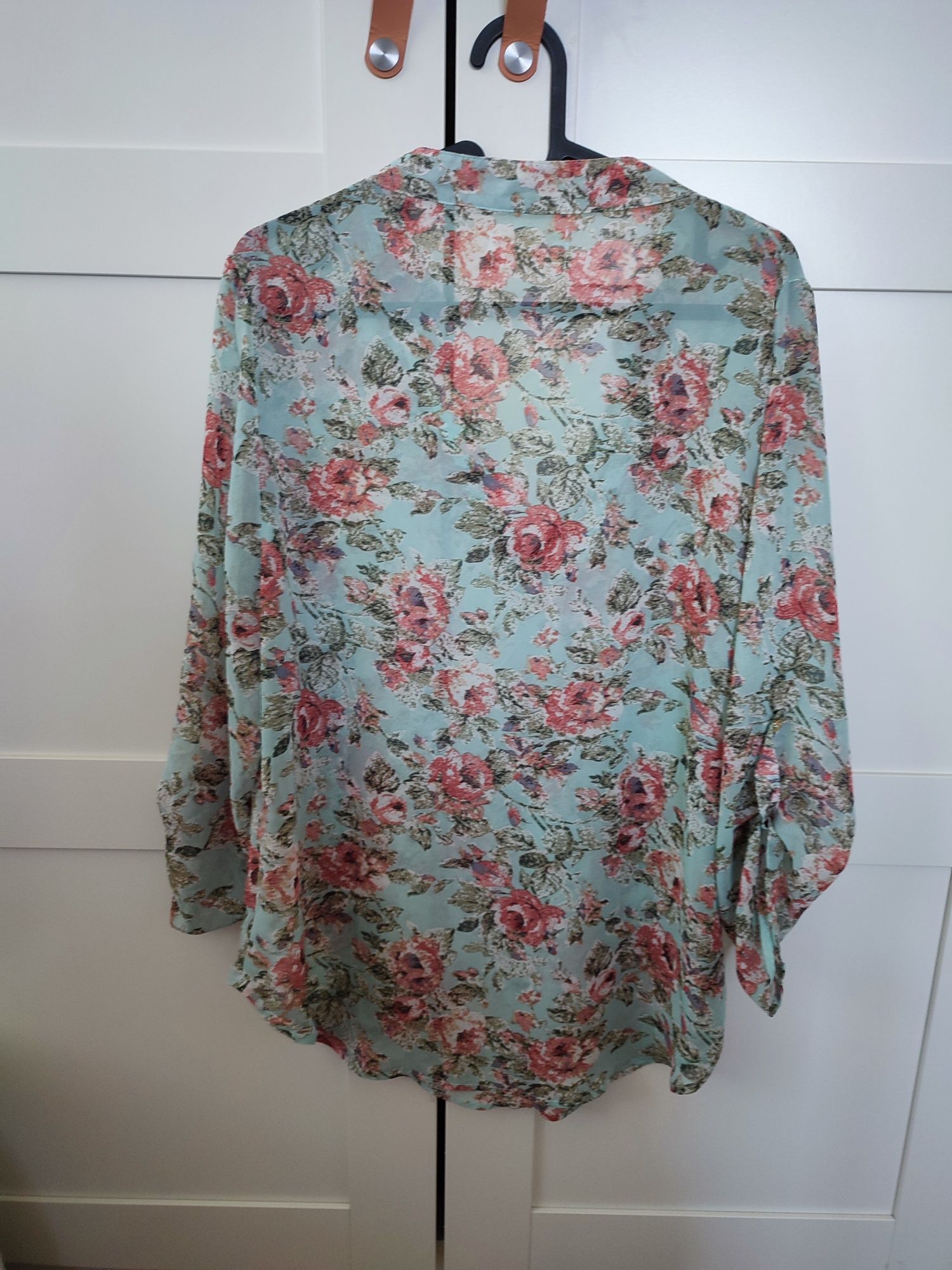Koszula floral prześwitująca r.M