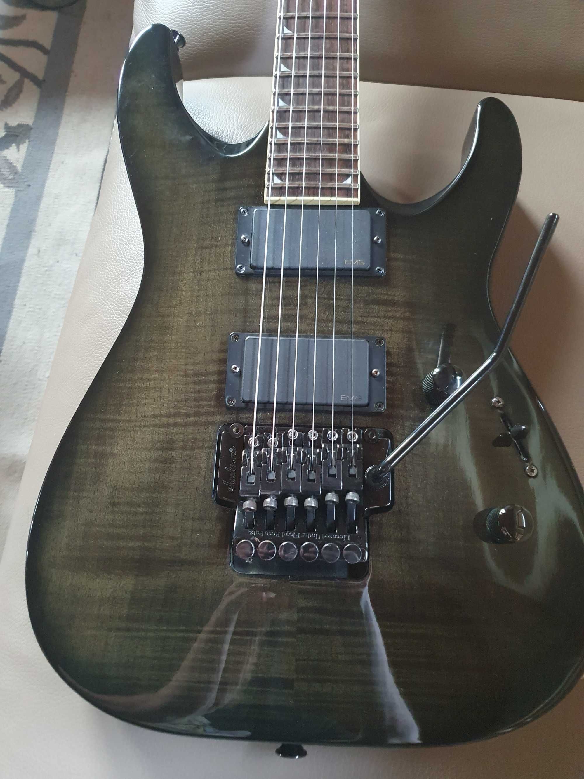 Gitara Jackson Dinky MIJ DKMG Japan Transparent Black