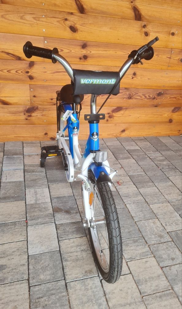 NOWY POWYSTATOWY Rowerek dziecięcy VERMONT 18cali do 50 kg .kapitan