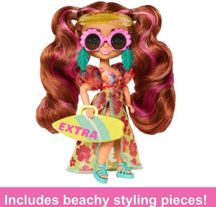 Кукла Барби Экстра мини пляж Barbie Extra Minis Travel Doll with Beach