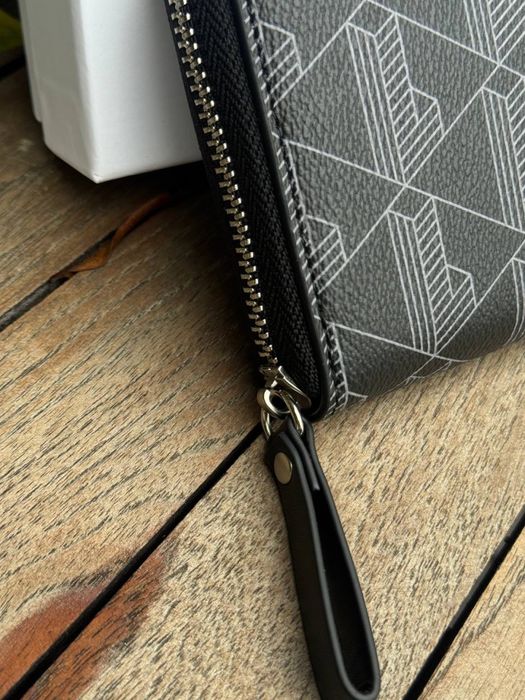 Гаманець Lacoste чоловічий чорний кошелек клатч Лакост Лакоста черный