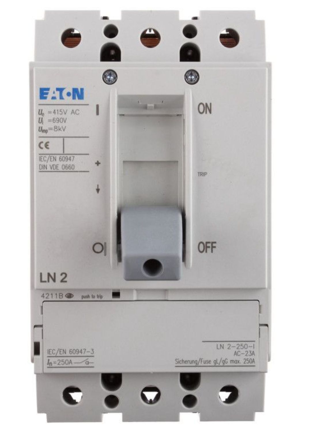 EATON ROZŁĄCZNIK MOCY LN2-250-I 250A 3P 690V zaciski śrubowe 112004