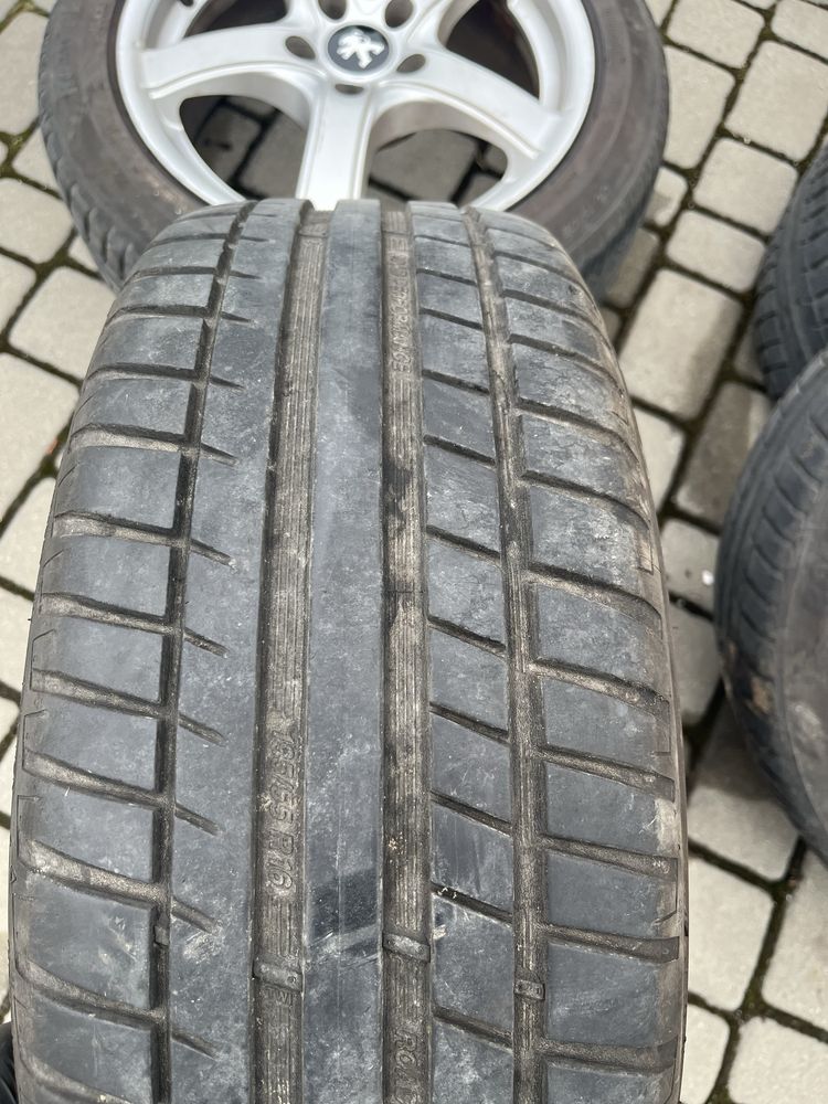 Alufelgi 5x108 16 cali Peugeot 208, 308, Citroen opony 195/55/16