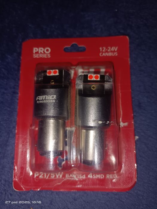 Żarówki LED p21w LED białe i czerwone