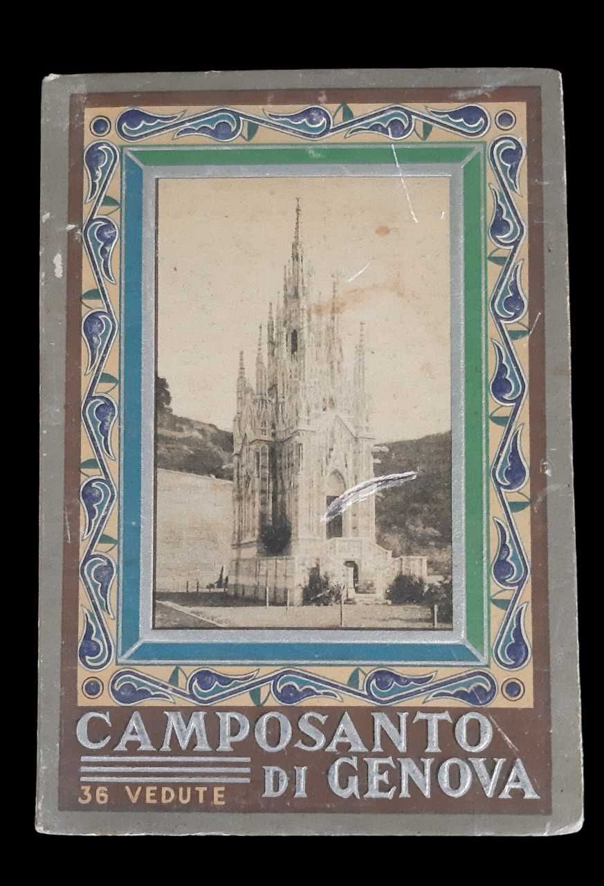 Coleção de cartões postais italianos antigos de Genova-vintage