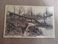 stara pocztówka niemieckie pozycje obronne - 1916r
