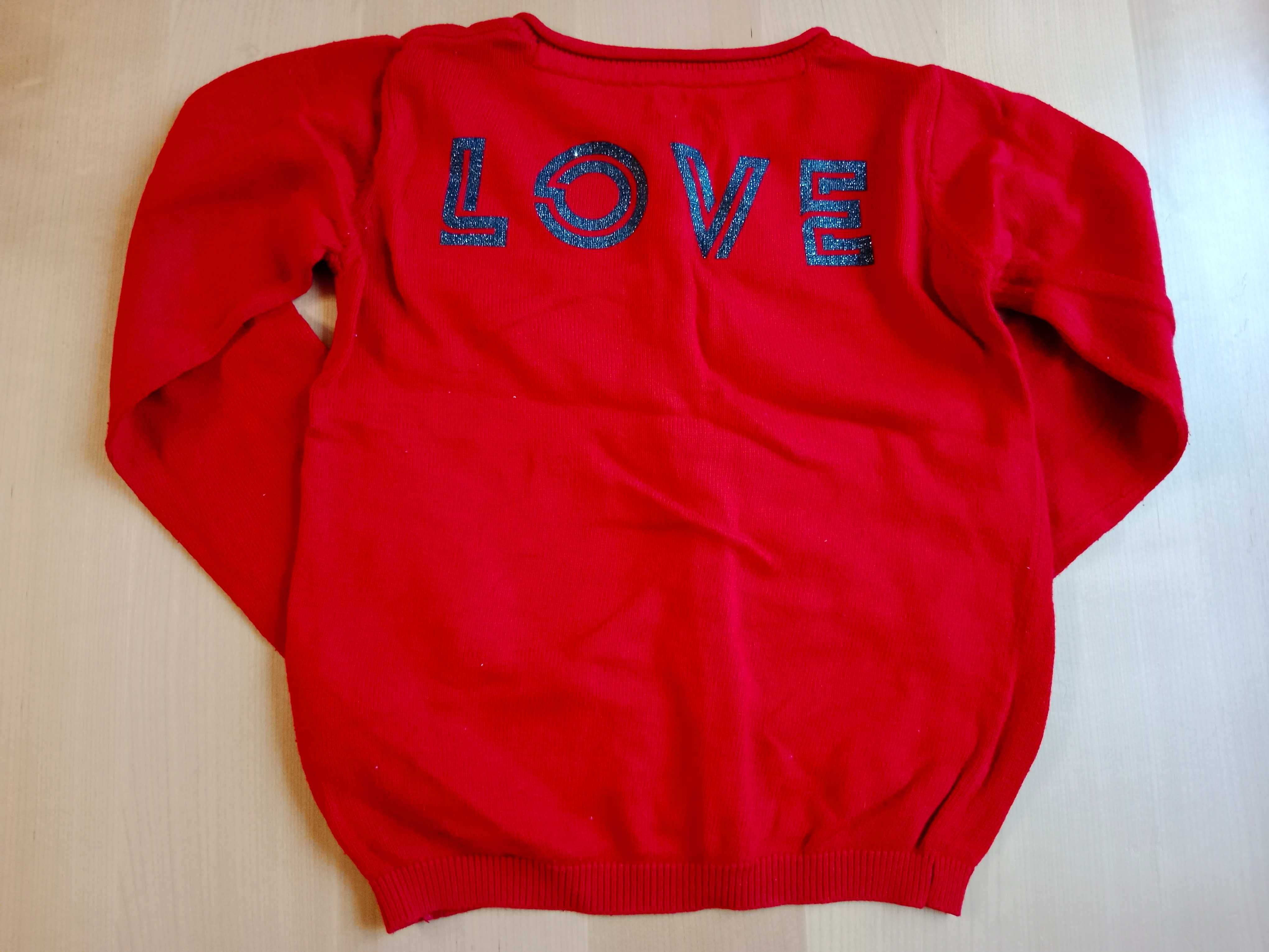 Sweter rozmiar 110/116 zestaw