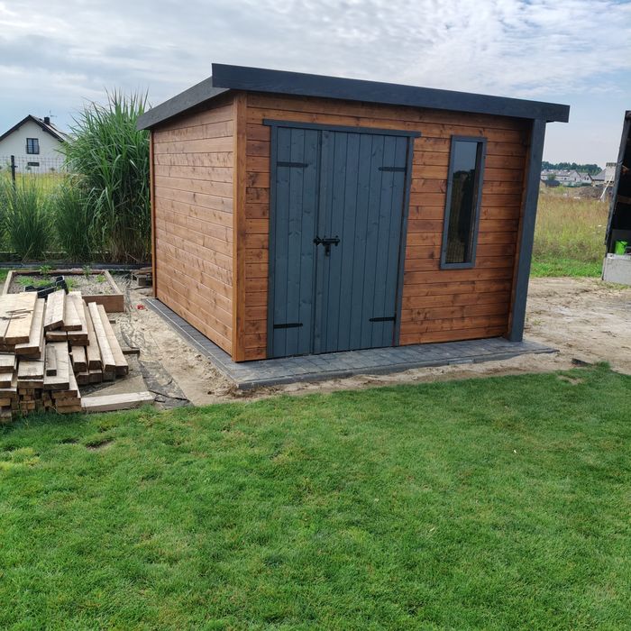 Domek ogrodowy narzędziowy Filip Transport montaż.