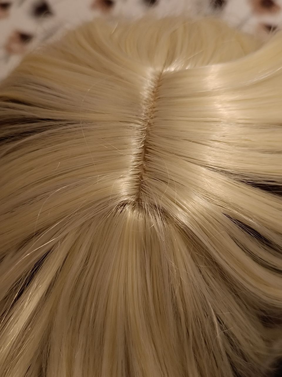 Парик Кирара геншин импакт блонд с хвостом