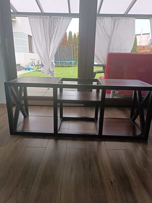 Regał loft duży stolik pod tv