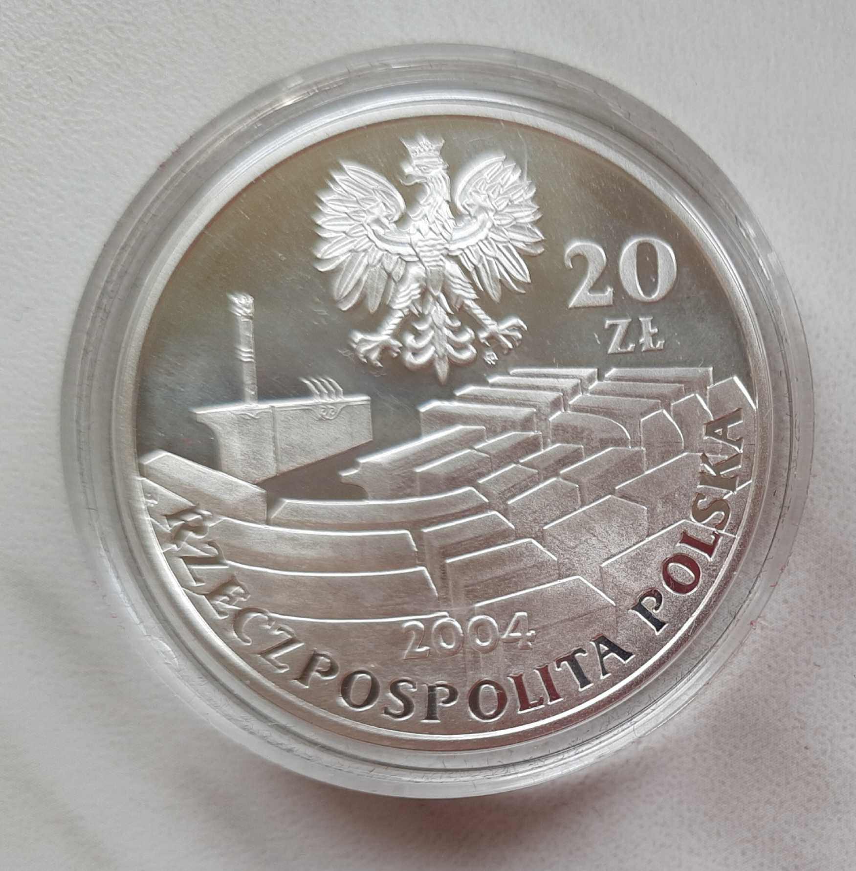 Srebrna moneta 20 złotych z 2004 roku - 15 lecie senatu RP