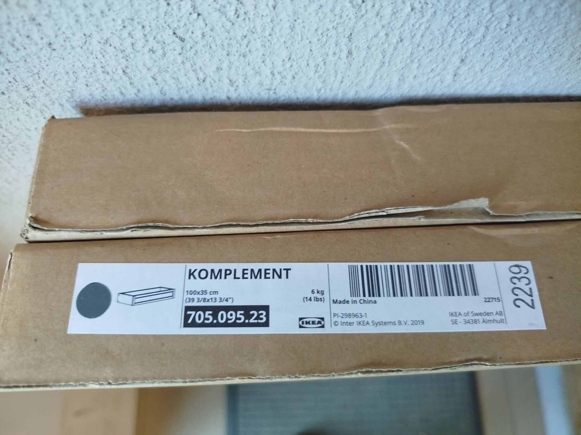 Szuflada komplement Ikea 100x35 front ramiak 705.095.23 nowe pax
