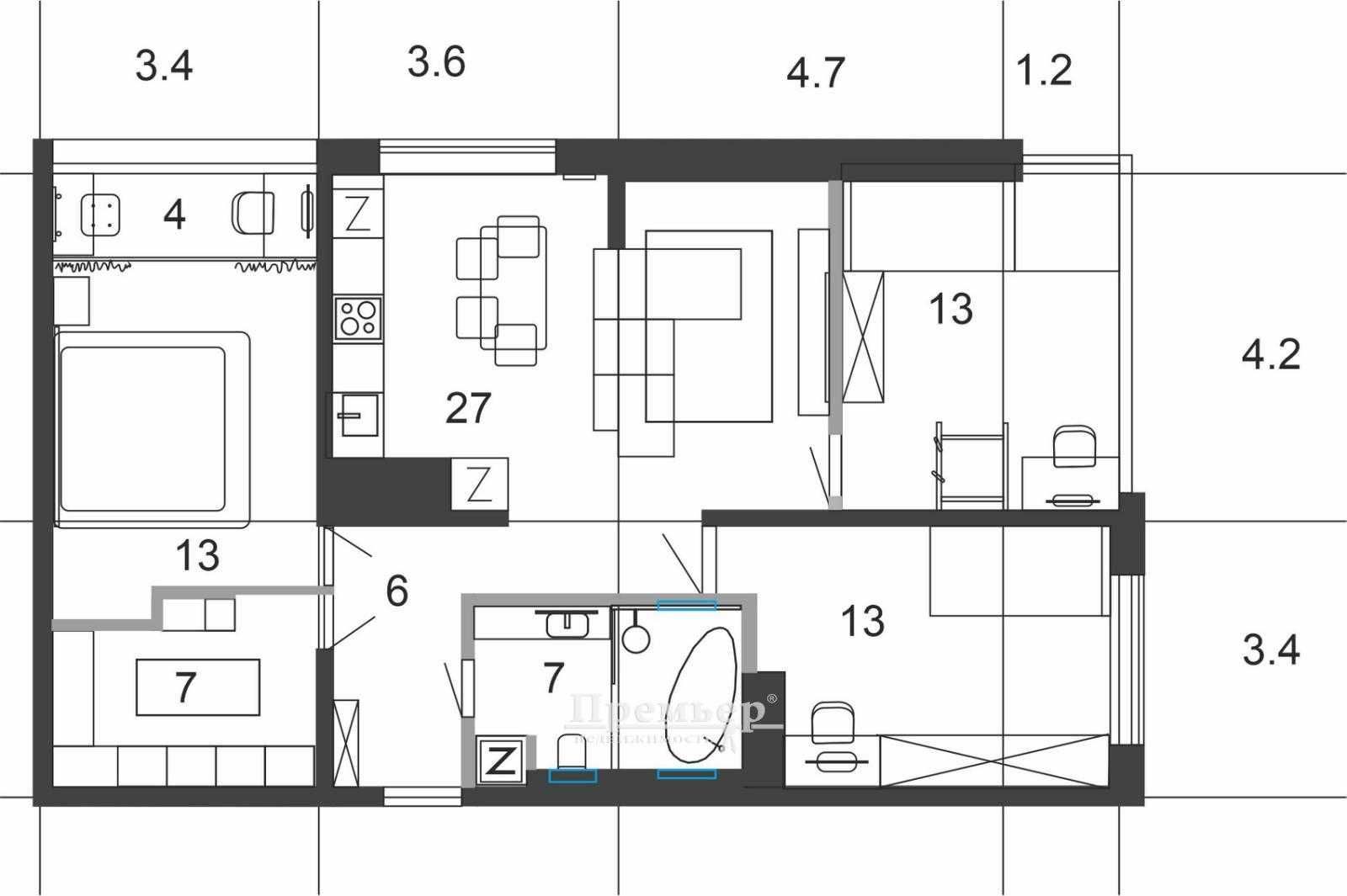 Продам 3 ком квартиру в Альтире 3