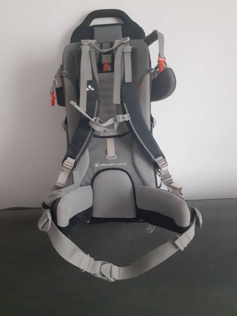 Nosidełko niemowlę dziecko z plecakiem Vaude Shuttle Base czarne 18 Kg