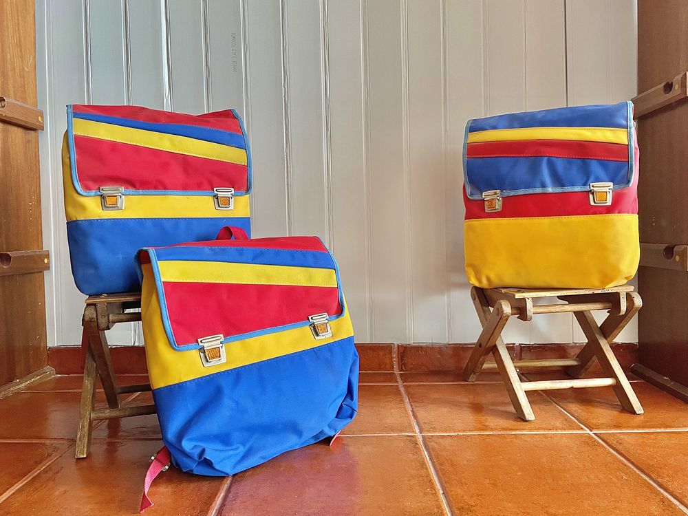 Malas escolares vintage
