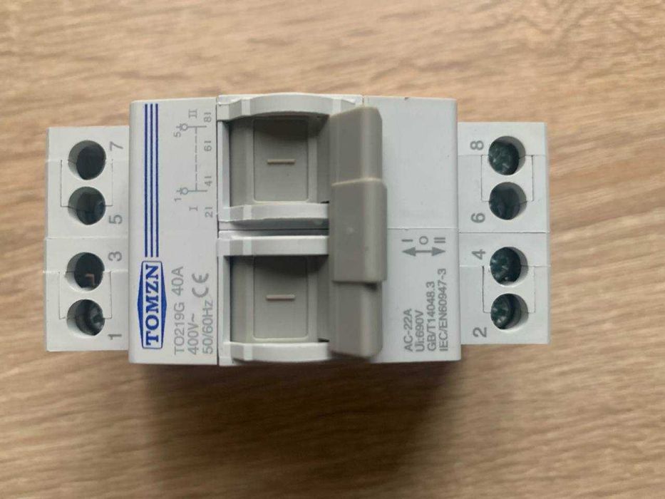 Реле перемикання резерву Tomzn TO219G, 2P, 63А